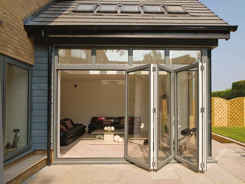 Bifold door colour foiling