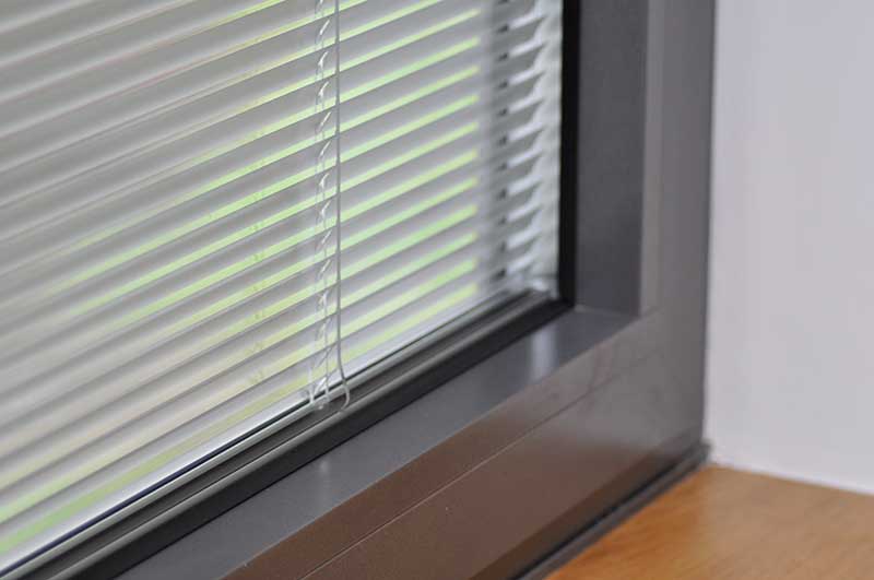 French Door integral blinds