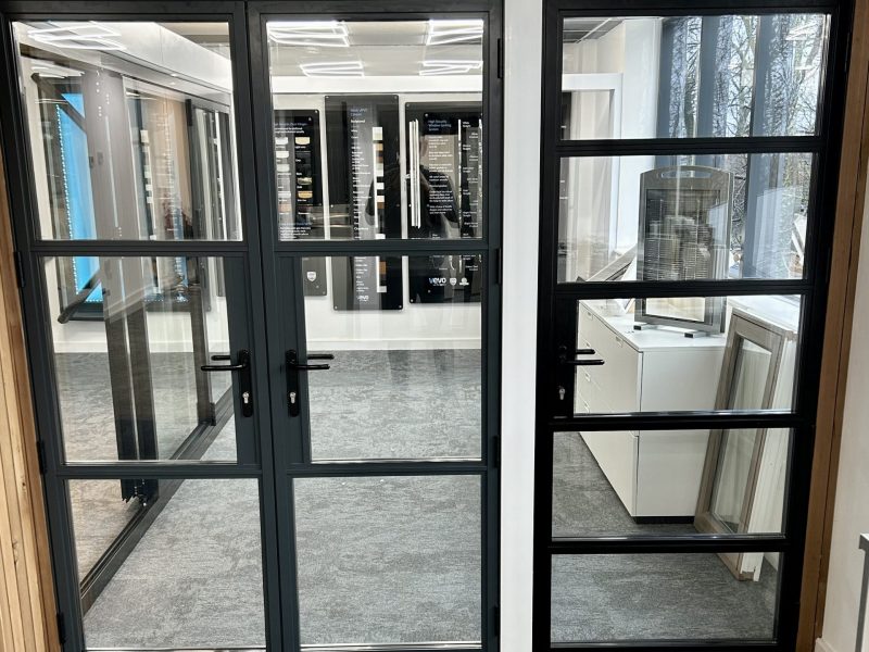 Riverside Bifolds Showroom aluminium slimline heritage doors